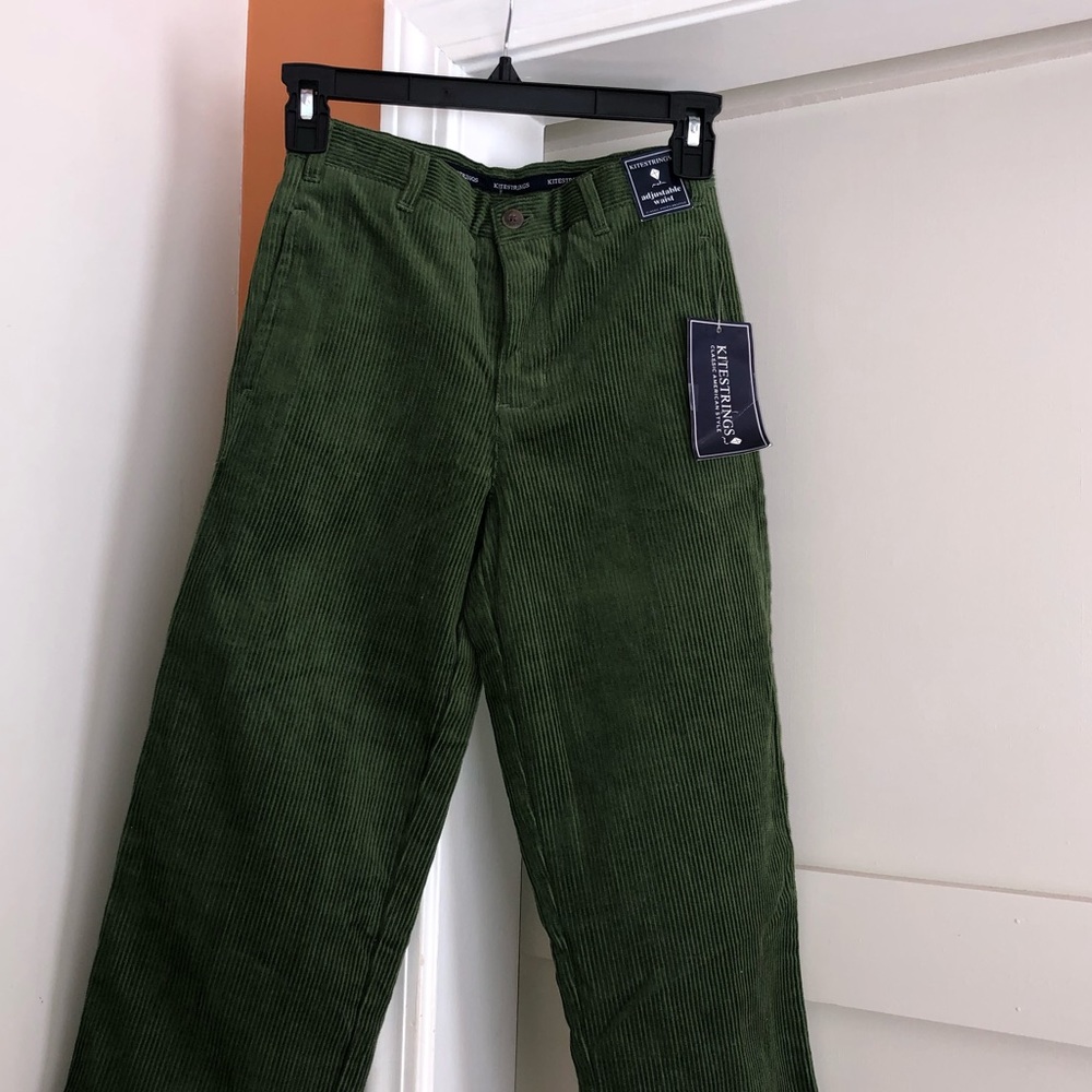 Kitestrings Dark Green Corduroy Pants Girls  Size 7